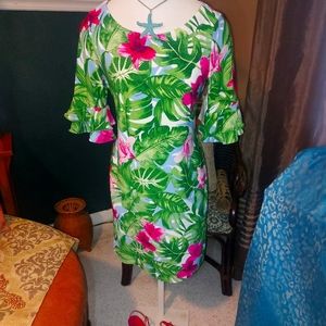 PAPAGALLOS TROPICAL DRESS